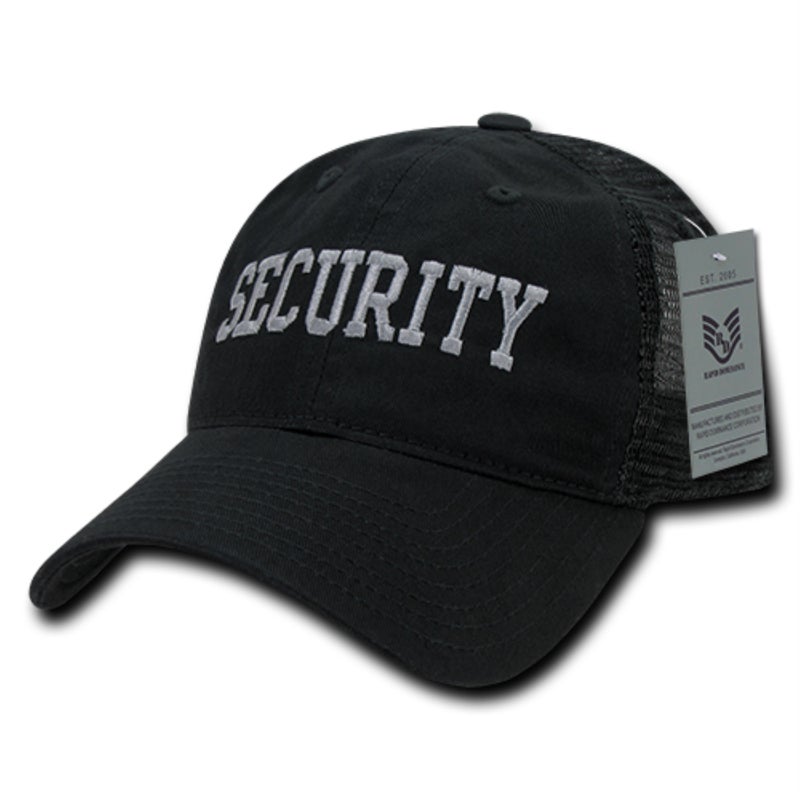 Rapid Dominance Relaxed Trucker Caps, Security, Black - Image 1